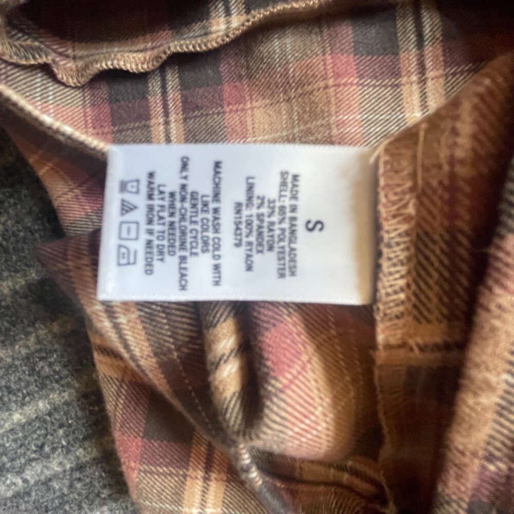 Aeropostale Plaid Scoop-Neck Slim Dress Size Small - Picture 4 of 10